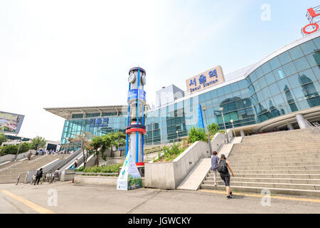 Jun 20, 2017 Seoul Station - Major railway station in South Korea Stock Photo