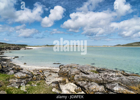 Wide shallow bay of Traigh Mhòr, Barra, Outer Hebrides