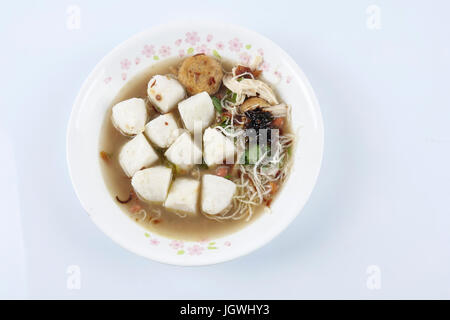 Soto Noodles Indonesian Food Isolated background Stock Photo