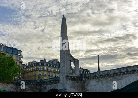 Pont de la Tournelle bridge in Paris, France Stock Photo