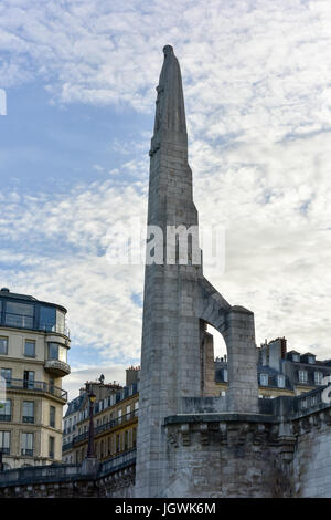 Pont de la Tournelle bridge in Paris, France Stock Photo