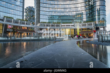 Piazza Gae Aulenti in Milan, Italy Stock Photo