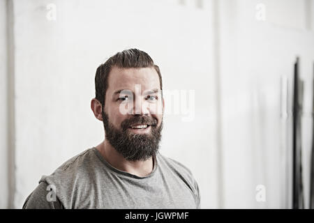 Bearded young man Stock Photo