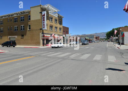 The town of  Ely in Nevada, USA. Stock Photo