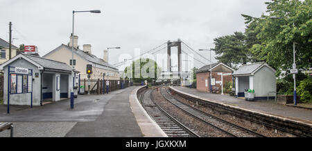 Picture by Paul Slater/PSI - Copyrighted Image  - Saltash Train Station, Cornwall, UK. Stock Photo