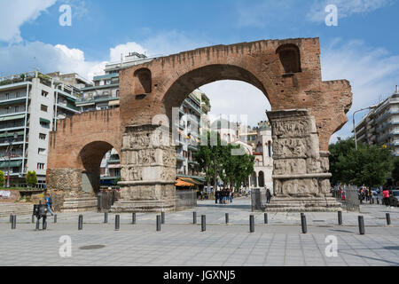THESSALONIKI, GREECE - MAY 25, 2017: The Arch of Galerius, better known as the Kamara, Thessaloniki, Greece. It was built to honor the Roman Emperor G Stock Photo