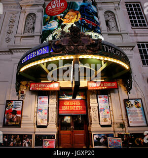 London , UK - December 11, 2012: Outside view of Criterion Theatre, West End theatre, located on Piccadilly Circus, City of Westminster, since 1874, d Stock Photo