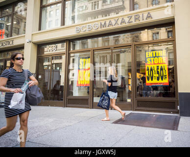 A BCBG Max Azria store on Fifth Avenue in New York on Wednesday