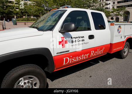 American Red Cross Disaster Relief vehicle - USA Stock Photo