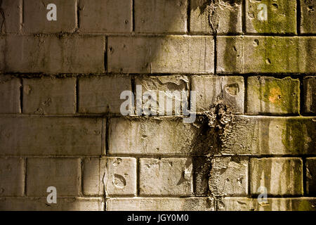Brick wall in a tunnel near Hebden Bridge Stock Photo