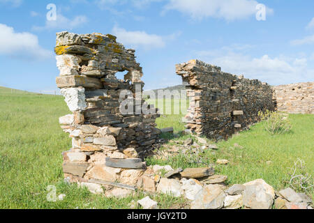 Old coastal homestead in ruins, situated near Talisker Conservation Park and Deep Creek, South Australia.