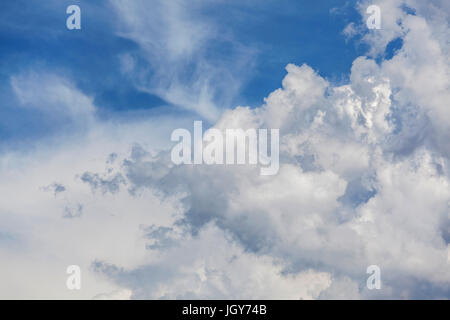 detail of cloudscape in summer time Stock Photo