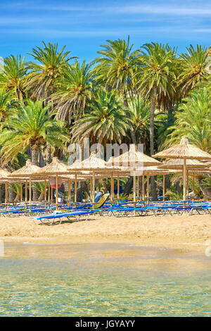 Vai Beach, Crete Island, Greece Stock Photo
