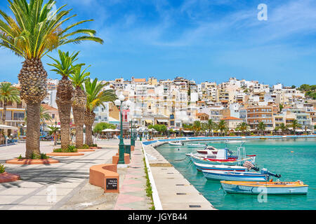 Harbor in Sitia, Crete Island, Greece Stock Photo