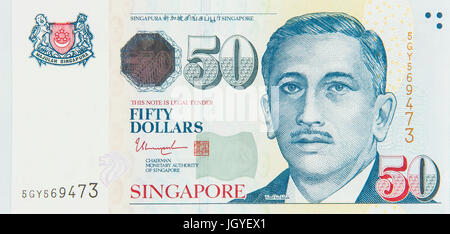 fifty singapore dollars Stock Photo