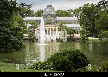 Palacio de Cristal, Retiro Park, Madrid Stock Photo