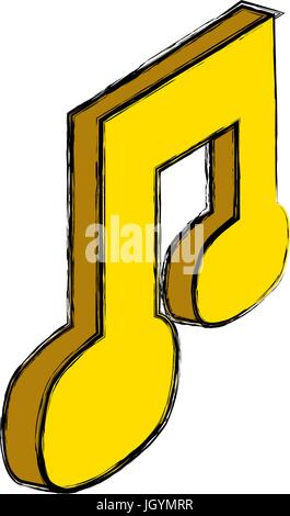 Music file symbol Stock Vector