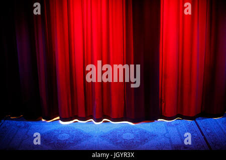 Stage curtain. France. Stock Photo