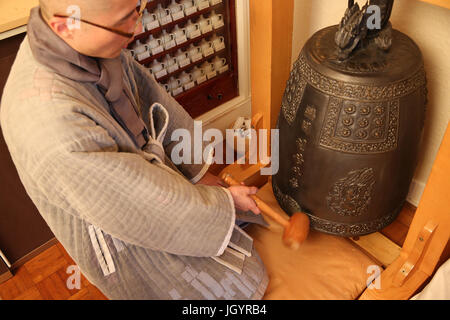 Korean buddhist monk. France. Stock Photo