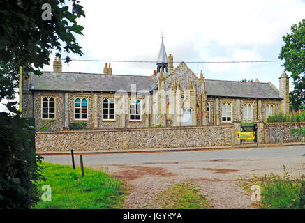 A view of Antingham and Southrepps Primary School in the North Norfolk village of Southrepps, Norfolk, England, United Kingdom. Stock Photo