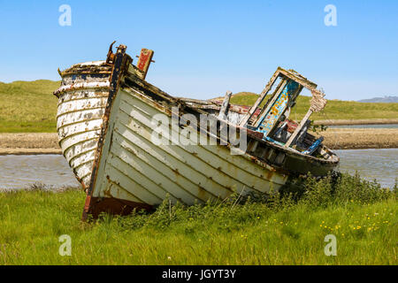 Old fishing boat at Meenlaragh in County Donegal, Ireland. Stock Photo