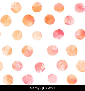 A seamless artistic pastel background pattern with pink and orange brush strokes. A festive repeat print for a birthday card or a wedding invitation Stock Photo