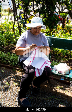 the beautiful Municipal Gardens Funchal Madeira Stock Photo