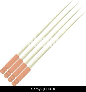 Toothpick icon, cartoon style Stock Vector