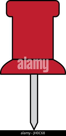 school push pin thumbtack side view Stock Vector Image & Art - Alamy