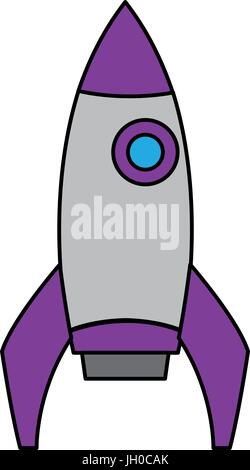 school rocket startup successful education icon Stock Vector