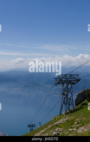 above alamy malcesine lake garda italy baldo monte cableway