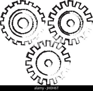 figure industry gears engineering process background Stock Vector Image ...