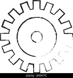 figure industry gears engineering process background Stock Vector Image ...