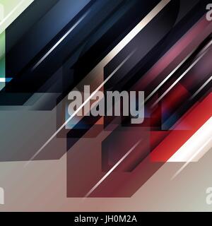 Abstract geometric gems and crystals glowing background with sparks and shining lines. Stock Vector