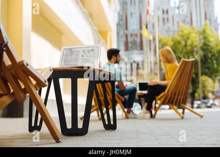 Progressive young entrepreneurs having a business meeting Stock Photo