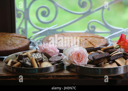 Biscuits and cakes. Gretz. France. Stock Photo