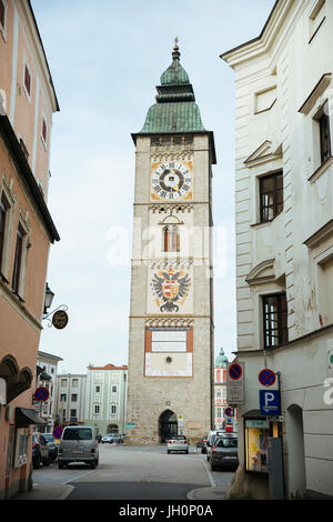 City Enns, oldest city of Austria Stock Photo