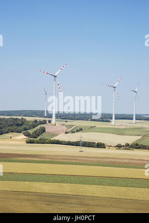 Windpark, Gänserndorf, Niederösterreich, Österreich Stock Photo