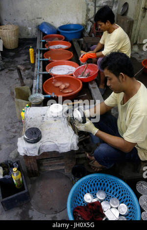 Les Artisans d'Angkor craft workshop in Siem Reap. Cambodia. Stock Photo
