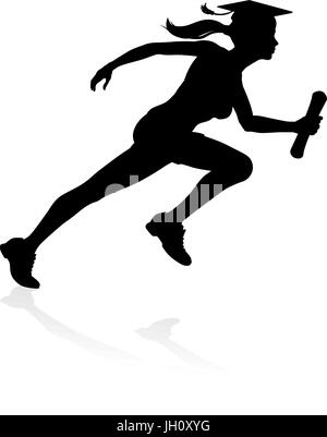 Graduate Runner Education Concept Stock Vector