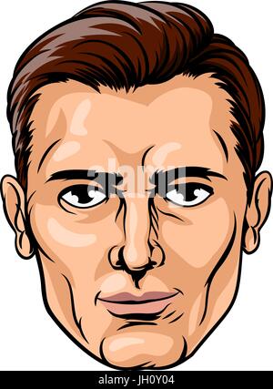 Male Handsome Face Stock Vector