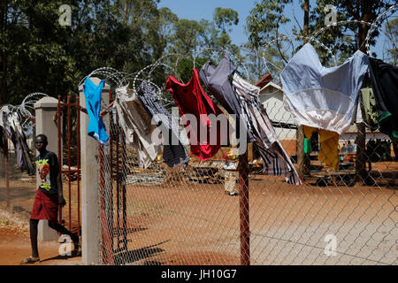Kiryangondo refugee camp. Uganda. Stock Photo