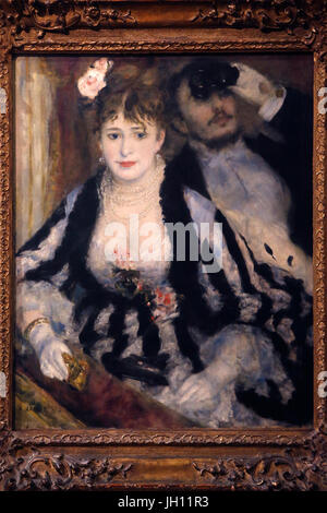 The Courtauld Gallery. Pierre-Auguste Renoir. La Loge. 1874. Oil on canvas. United kingdom. Stock Photo