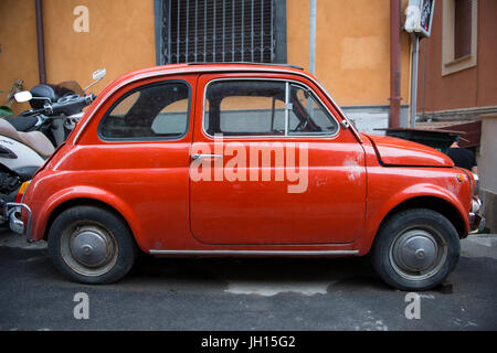 Fiat 500, Taormina, Messina, Sicily, Italy, Europe, scilily Stock Photo