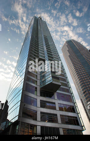 The Wislhire Grand Center is currently the tallest building in Downtown Los Angeles, CA Stock Photo