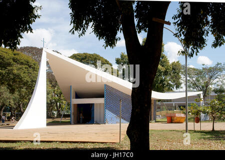 Our chapel Mrs. Fátima, city, Distrito Federal, Brasília, Braz Stock Photo