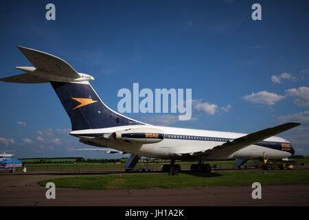 Vickers Super VC10 jet airliner G-ASGC on display at Duxford Stock Photo