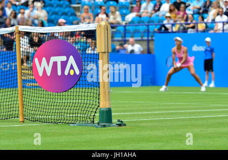 Post and net on Centre Court during the 2011 Wimbledon ...