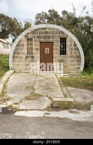 Decorart craft shop at the artisan village and Ta' Qali Crafts Centre and artisan village Malta in old airfield nissen huts Stock Photo