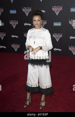 World Premiere of Disney and Pixar's 'Cars 3' at Anaheim Convention Center in Anaheim, California.  Featuring: Andra Day Where: Anaheim, California, United States When: 10 Jun 2017 Credit: Eugene Powers/WENN.com Stock Photo